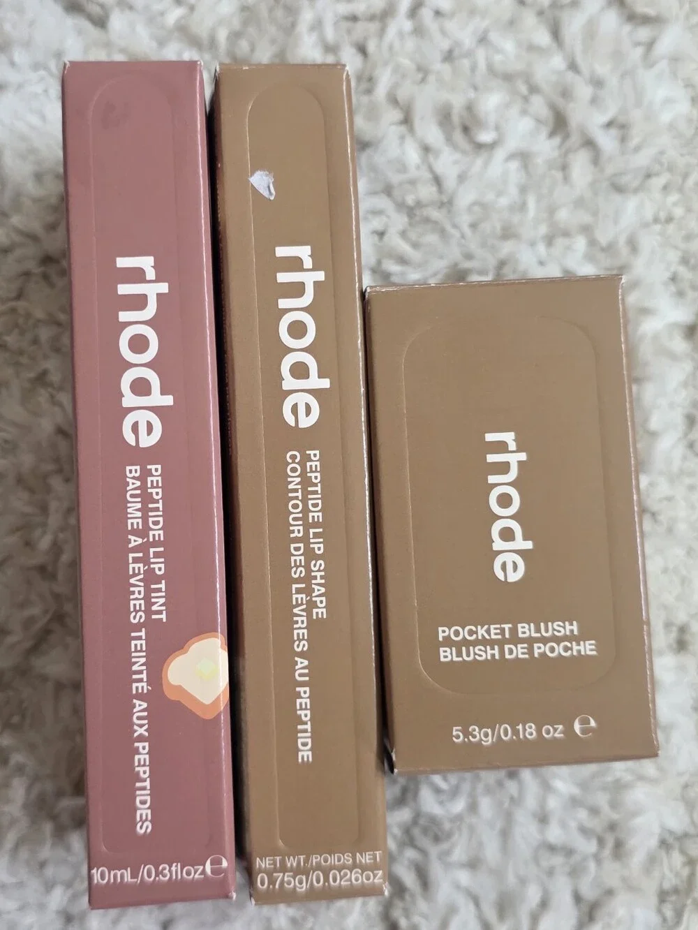 #204 Rhode Peptide Lip Tint Balm Set and Piggy Blush